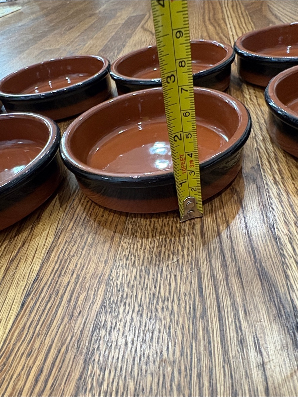 Terracotta-Style Black & Brown Stackable Ramekins - Set of 8 - Picture 10 of 14